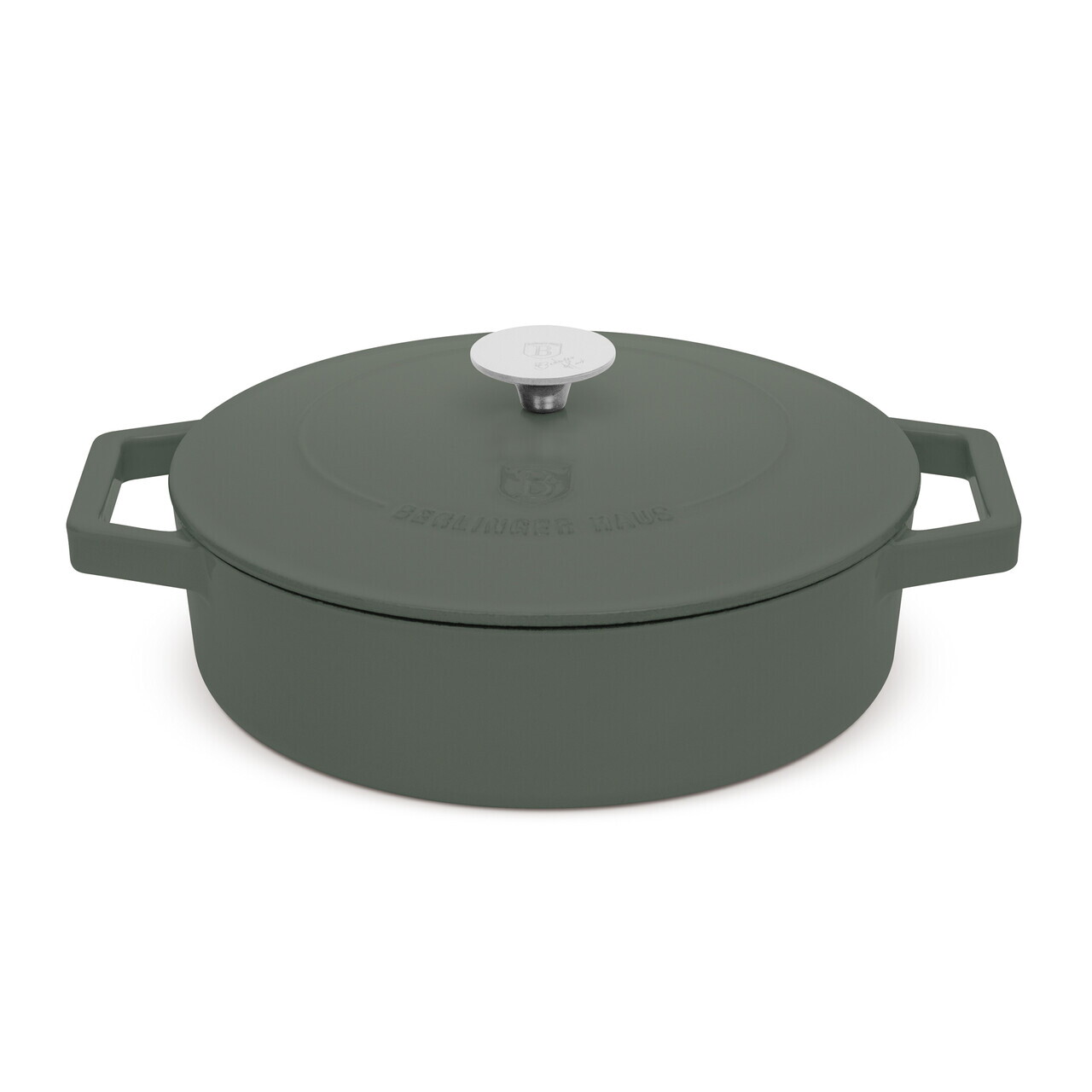 Oala cu capac Berlinger Haus, Matte Green, 26 cm, 2.57 L, fonta, verde mat - imagine 6
